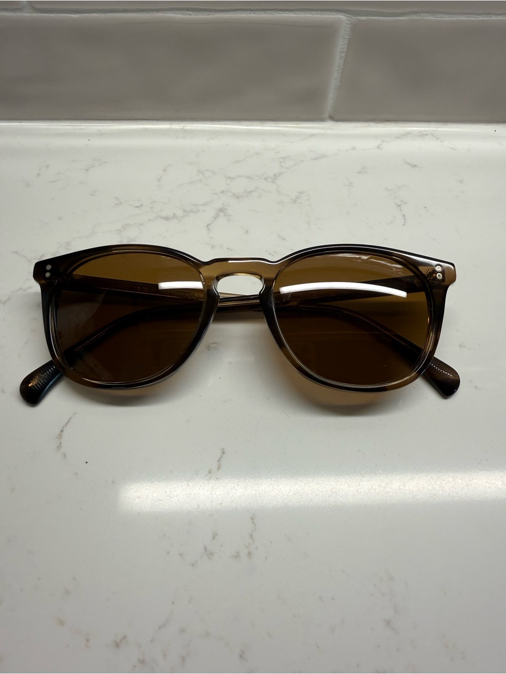 Oliver Peoples Finley Esq Sun Brown Tortoise Sunglasses